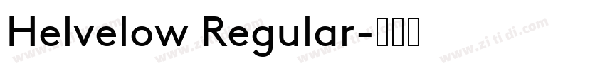 Helvelow Regular字体转换